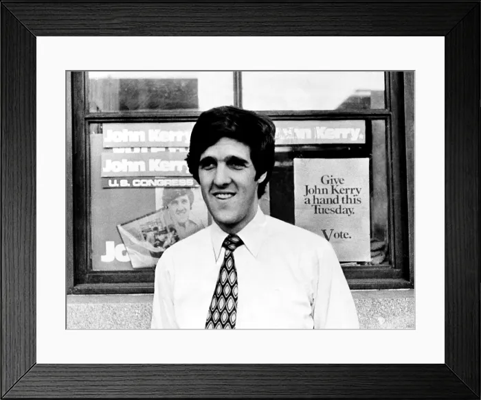 Framed Print : John Kerry Candidate for Congress, 1972. Courtesy: CSU Archives  /  Everett Collection