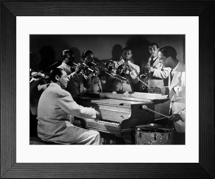 Framed Print : Duke Ellington and his Famous Orchestra perfom. 1945. Courtesy: CSU Archives / Everett Collection Framed Print : Duke Ellington and his Famous Orchestra perfom. 1945. Courtesy: CSU Archives / Everett Collection
