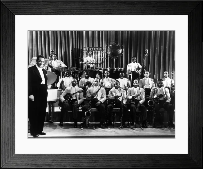 Framed Print : Duke Ellington and his Famous Orchestra. 1938. Courtesy: CSU Archives / Everett Collection Framed Print : Duke Ellington and his Famous Orchestra. 1938. Courtesy: CSU Archives / Everett Collection
