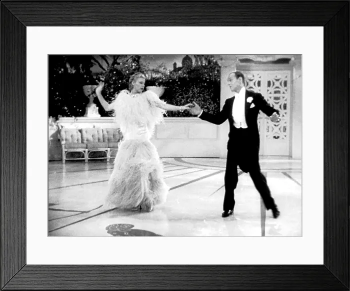 Framed Print : TOP HAT, Ginger Rogers, Fred Astaire, 1935