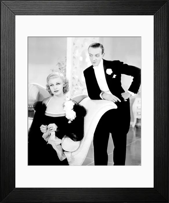 Framed Print : TOP HAT, Ginger Rogers, Fred Astaire, 1935