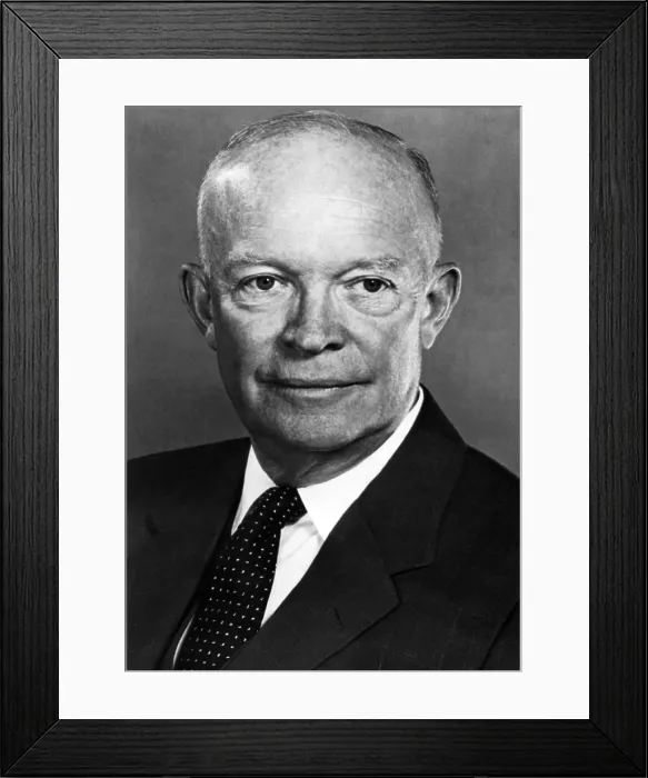 Framed Print : A portrait of President Dwight D. Eisenhower. Courtesy CSU Archives / Everett Collection