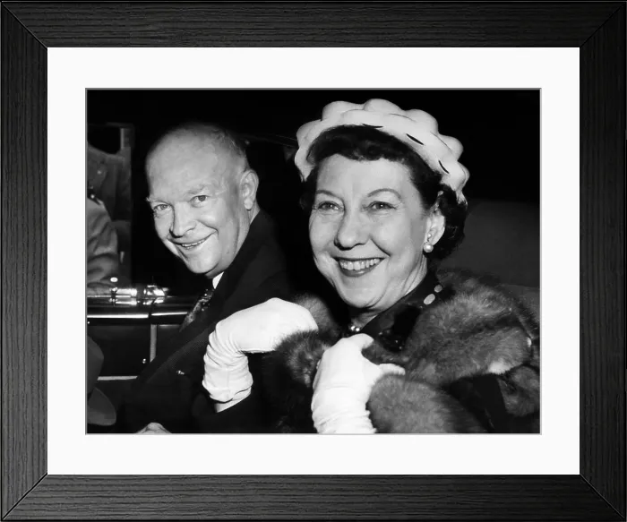 Framed Print : President Dwight D. Eisenhower and his wife, Mamie Eisenhower. ca. 1952. Courtesy: CSU Archives / Everett Collection Framed Print : President Dwight D. Eisenhower and his wife, Mamie Eisenhower. ca. 1952. Courtesy: CSU Archives / Everett Collection