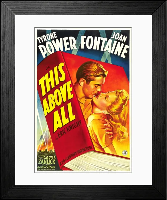 Framed Print : THIS ABOVE ALL, from left: Tyrone Power, Joan Fontaine, 1942, TM and Copyright 20th Century Fox Film Corp. All rights reserved. / courtesy Everett Collection
