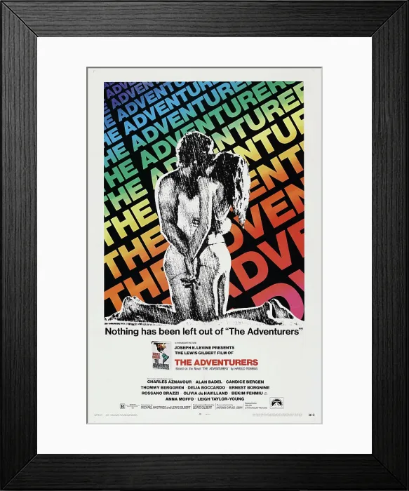 Framed Print : THE ADVENTURERS, US poster, 1969 Framed Print : THE ADVENTURERS, US poster, 1969