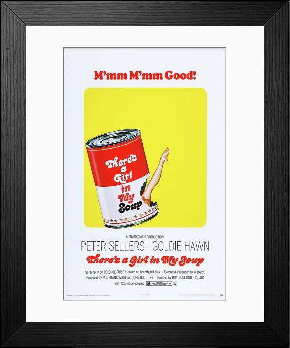 Framed Print : THERE'S A GIRL IN MY SOUP, US poster art, 1970
