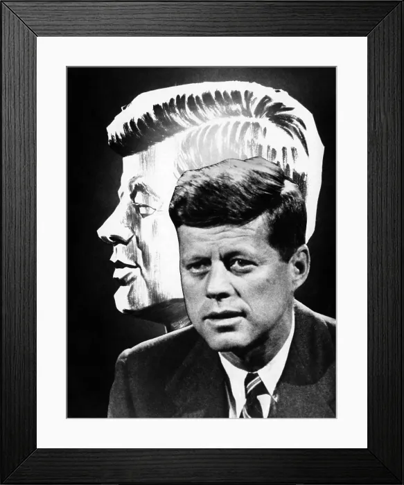 Framed Print : John F. Kennedy, key art for NBC special Profiles in Courage, circa. 1964. Courtesy: CSU Archives / Everett Collection Framed Print : John F. Kennedy, key art for NBC special Profiles in Courage, circa. 1964. Courtesy: CSU Archives / Everett Collection