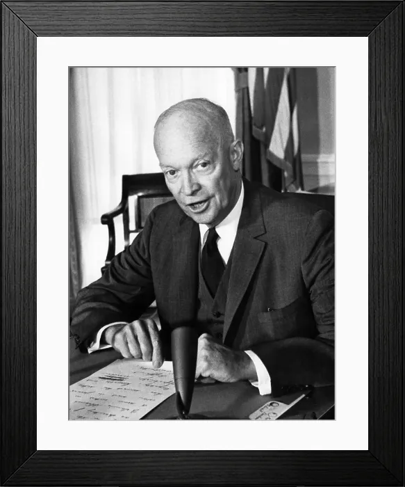 Framed Print : President Dwight D. Eisenhower, ca.1960. Courtesy: CSU Archives / Everett Collection Framed Print : President Dwight D. Eisenhower, ca.1960. Courtesy: CSU Archives / Everett Collection