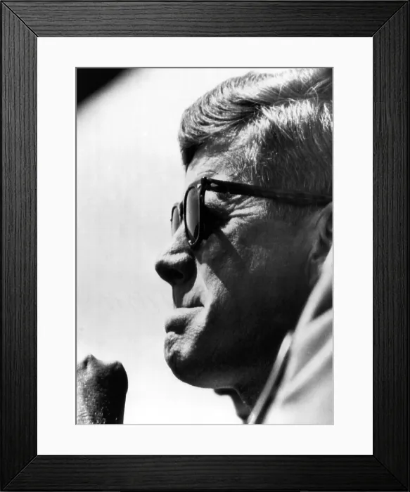 Framed Print : John F. Kennedy, watches a demonstration of the Air Force's Strategic Air Command at Eglin Air Force Base, May 4, 1962. Courtesy: CSU Archives / Everett Collection
