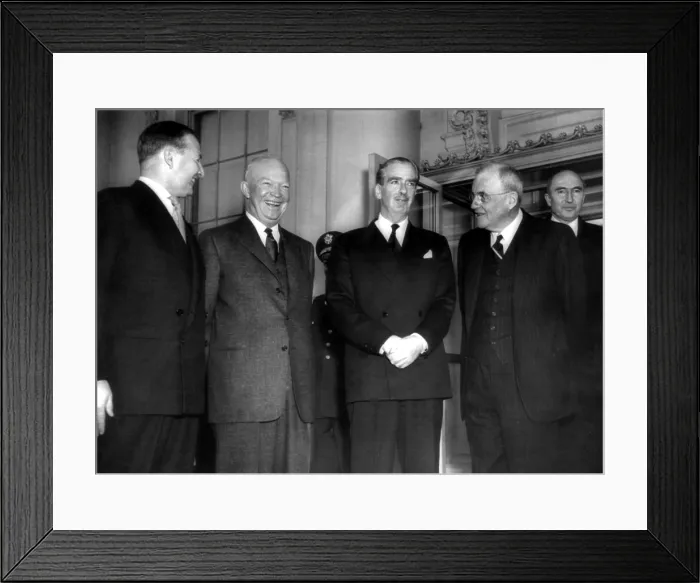 Framed Print : British Foreign Secretary Selwyn Lloyd, President Dwight D