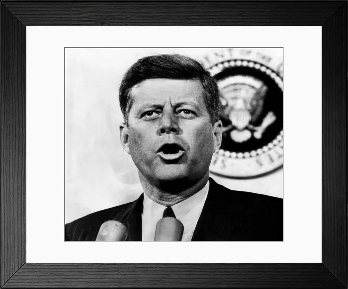 Framed Print : John F. Kennedy, after the senate killed his compromise old-age healthcare plan by voting to table it, Washington D.C. July 17, 1962. Courtesy: CSU Archives / Everett Collection Framed Print : John F. Kennedy, after the senate killed his compromise old-age healthcare plan by voting to table it, Washington D.C. July 17, 1962. Courtesy: CSU Archives / Everett Collection