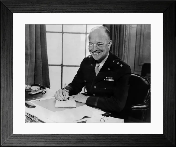 Framed Print : General (and future President) Dwight Eisenhower, July 16, 1942. Courtesy: CSU Archives / Everett Collection