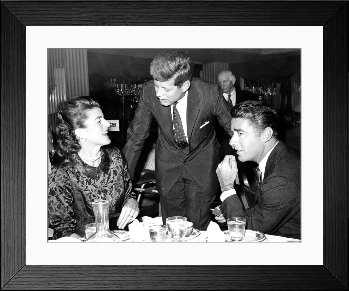 Framed Print : Patricia Kennedy Lawford, John F. Kennedy, Peter Lawford, 1959. Courtesy: CSU Archives  /  Everett Collection