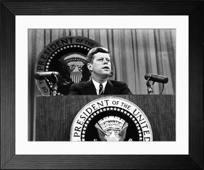 Framed Print : John F. Kennedy, urges Congress to pass stronger legislation to prevent the distribution of Thalidomide, August 1, 1962. Courtesy: CSU Archives / Everett Collection Framed Print : John F. Kennedy, urges Congress to pass stronger legislation to prevent the distribution of Thalidomide, August 1, 1962. Courtesy: CSU Archives / Everett Collection