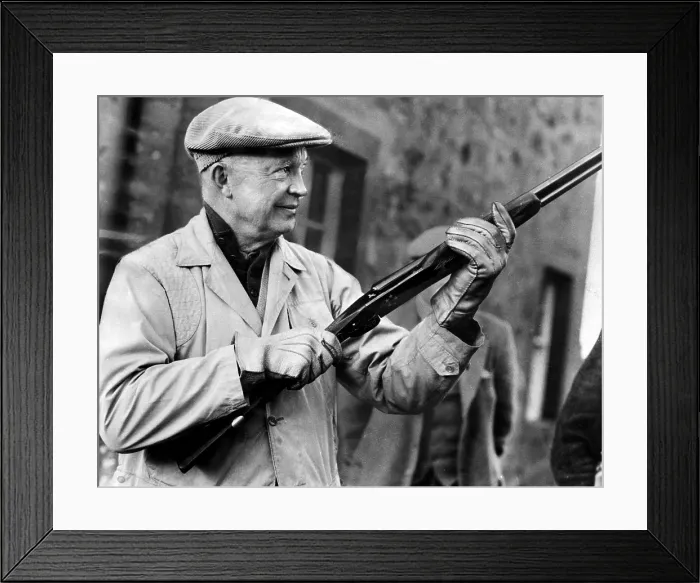 Framed Print : General Dwight D. Eisenhower on vacation at Culzean Castle, Scotland. October 29 1951. Courtesy: CSU Archives / Everett Collection