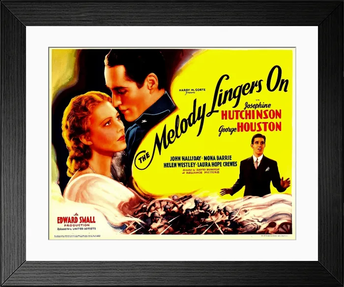 Framed Print : THE MELODY LINGERS ON, left from left: Josephine Hutchinson, George Houston, 1935