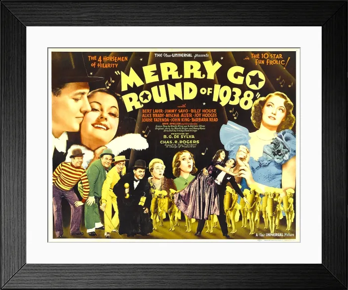 Framed Print : MERRY GO ROUND OF 1938, bottom from left: Bert Lahr, Billy House, Mischa Auer, Jimmy Savo, 1937 Framed Print : MERRY GO ROUND OF 1938, bottom from left: Bert Lahr, Billy House, Mischa Auer, Jimmy Savo, 1937