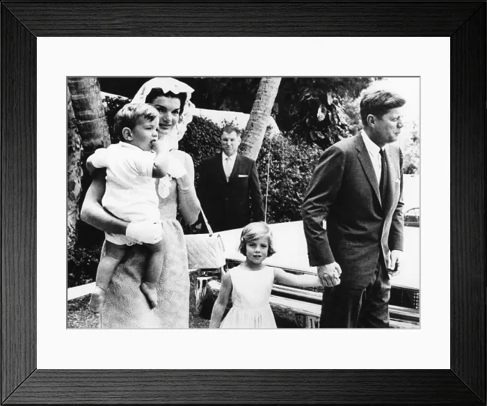 Framed Print : Jacqueline Kennedy holding John F. Kennedy Jr. Caroline Kennedy, John F. Kennedy, Palm Beach, Florida, April, 1962. Courtesy: CSU Archives / Everett Collection Framed Print : Jacqueline Kennedy holding John F. Kennedy Jr. Caroline Kennedy, John F. Kennedy, Palm Beach, Florida, April, 1962. Courtesy: CSU Archives / Everett Collection