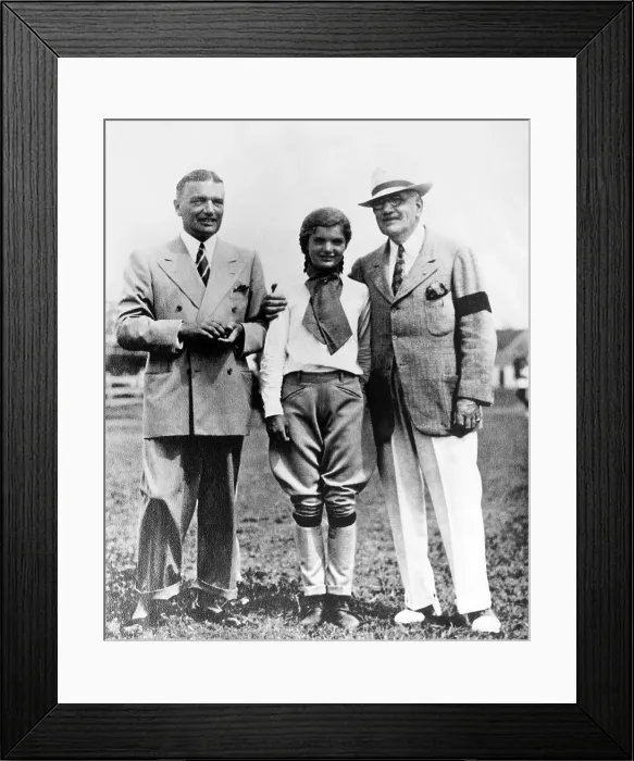 Framed Print : John Vernou Bouvier III Black Jack, Jacqueline Bouvier, and John Vernou Bouvier Jr, ca. early 1940s. Courtesy: CSU Archives / Everett Collection Framed Print : John Vernou Bouvier III Black Jack, Jacqueline Bouvier, and John Vernou Bouvier Jr, ca. early 1940s. Courtesy: CSU Archives / Everett Collection