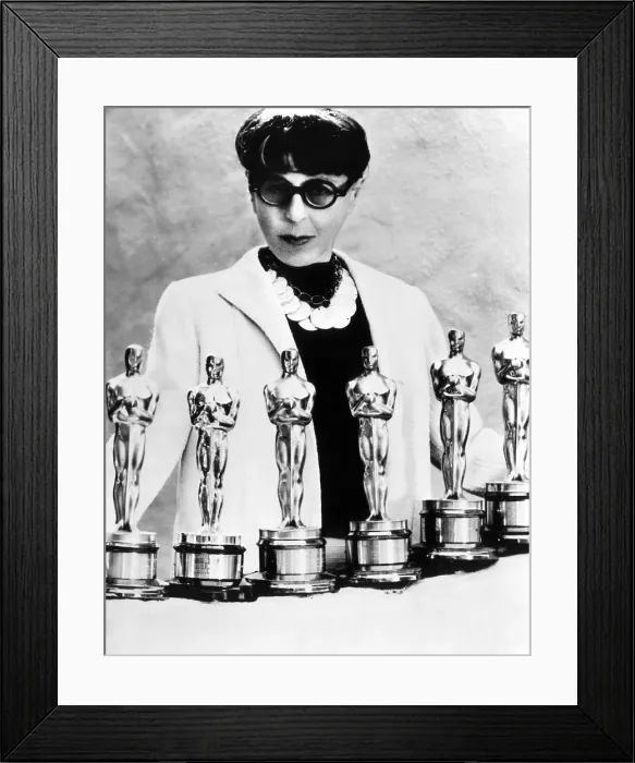 Framed Print : Costume designer Edith Head. ca. 1970s. Courtesy: CSU Archives / Everett Collection