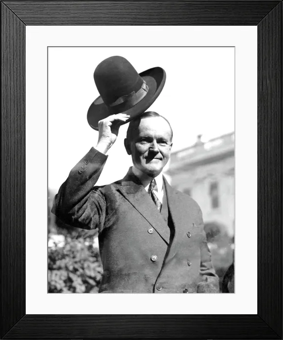 Framed Print : PRESIDENT CALVIN COOLIDGE, after being made an honorary member of the Smoki Indian tribe in Prescott, Arizona, c. 1924. Courtesy: CSU Archives / Everett Collection Framed Print : PRESIDENT CALVIN COOLIDGE, after being made an honorary member of the Smoki Indian tribe in Prescott, Arizona, c. 1924. Courtesy: CSU Archives / Everett Collection