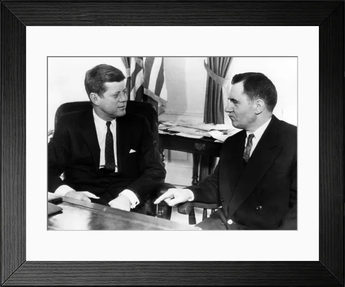 Framed Print : John F. Kennedy, Soviet Foreign Minister Andrei Gromyko, in the White House, Washington D.C. March 27, 1961.. Courtesy: CSU Archives  /  Everett Collection