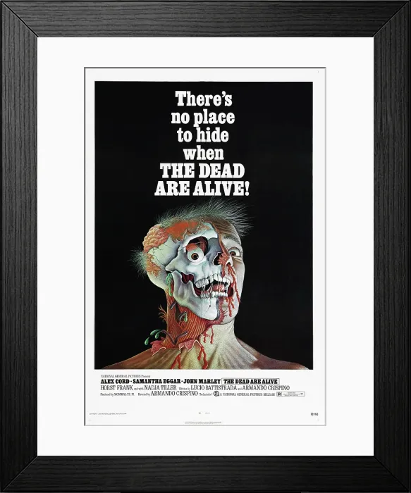 Framed Print : THE DEAD ARE ALIVE, US poster, 1972