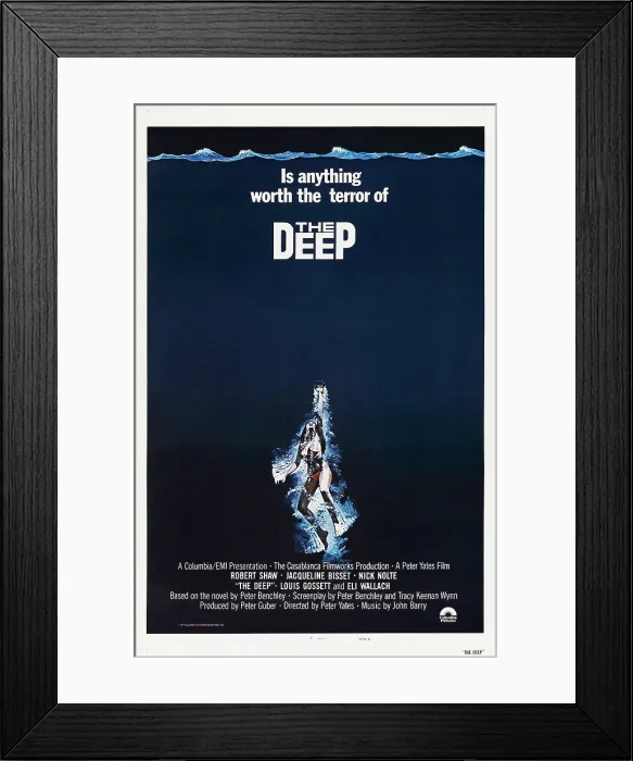 Framed Print : THE DEEP, US poster, 1977