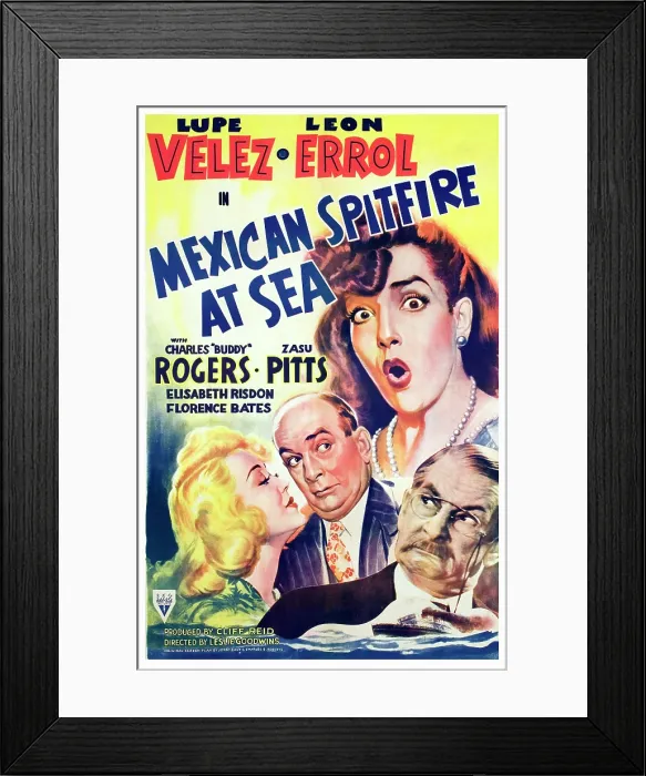 Framed Print : MEXICAN SPITFIRE AT SEA, Lupe Velez, Marion Martin, Leon Errol, Harry Holman, 1942 Framed Print : MEXICAN SPITFIRE AT SEA, Lupe Velez, Marion Martin, Leon Errol, Harry Holman, 1942