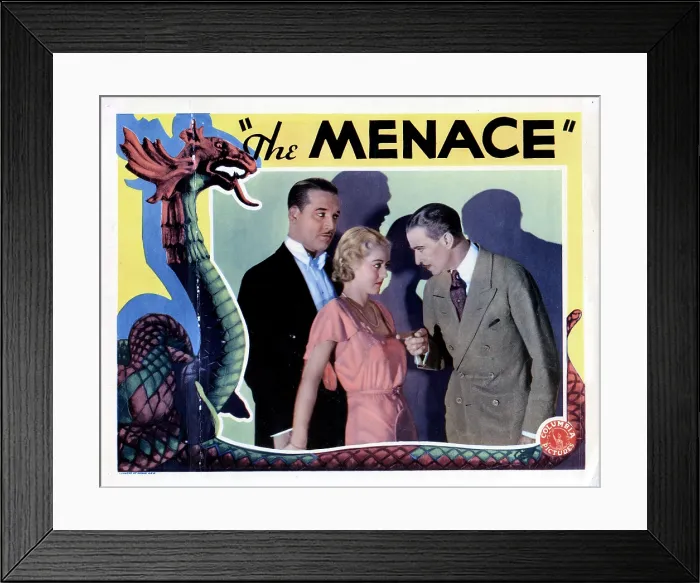 Framed Print : THE MENACE, from left, Walter Byron, Bette Davis, H.B. Warner, 1932 Framed Print : THE MENACE, from left, Walter Byron, Bette Davis, H.B. Warner, 1932