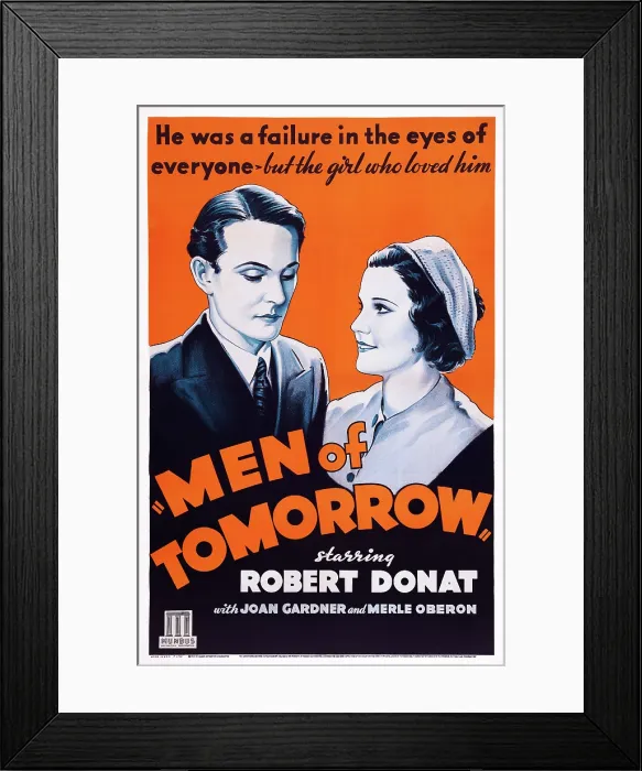 Framed Print : MEN OF TOMORROW, US poster art, from left: Maurice Braddell, Joan Gardner, 1932