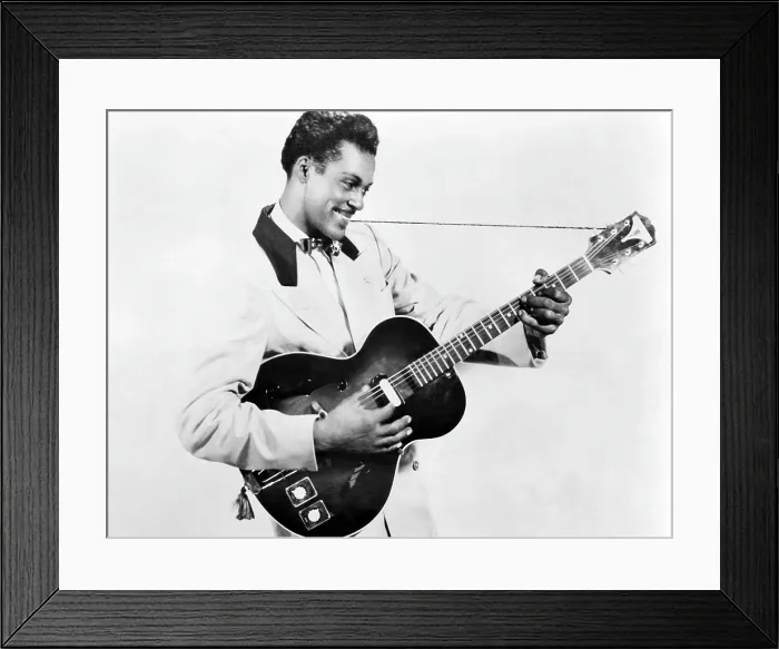 Framed Print : Chuck Berry, circa 1950s. Courtesy: CSU Archives / Everett Collection Framed Print : Chuck Berry, circa 1950s. Courtesy: CSU Archives / Everett Collection