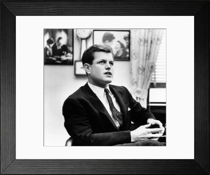 Framed Print : Senator-elect Edward Kennedy, in his new office, Washington, January 7, 1963, Courtesy: CSU Archives / Everett Collection