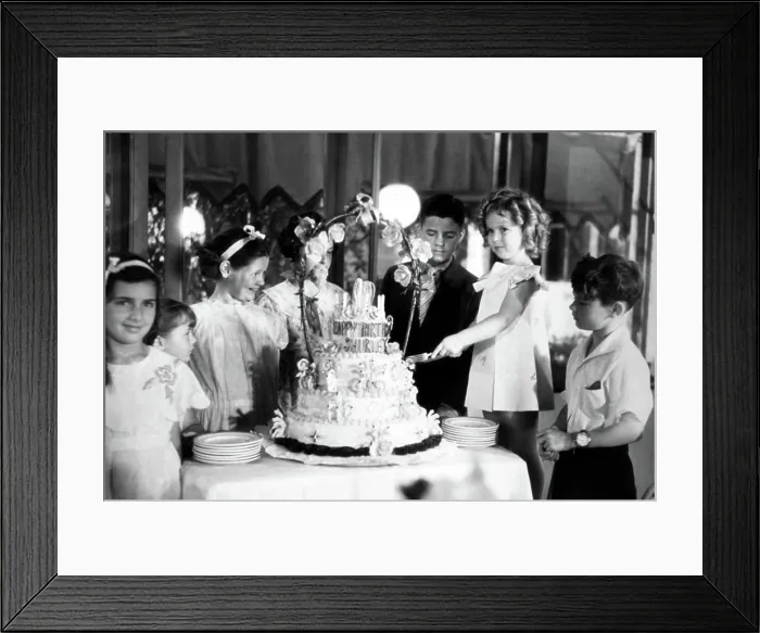 Framed Print : Shirley Temple at her sixth birthday party, 4 / 28 / 35. Courtesy: CSU Archives  /  Everett Collection