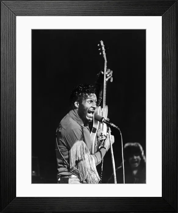Framed Print : Chuck Berry, 1972. Courtesy: CSU Archives / Everett Collection