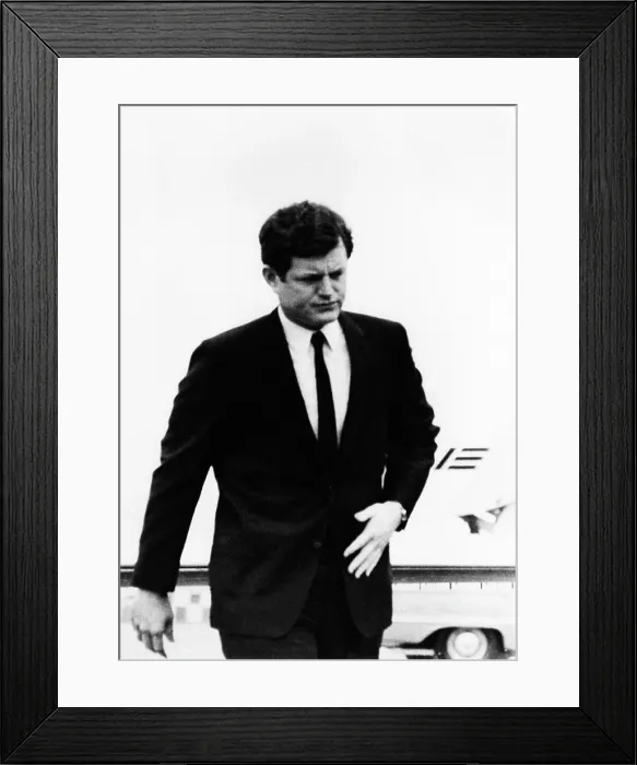 Framed Print : Senator Edward Kennedy, en route to visit his parents in Hyannis Port, June 1968. Courtesy: CSU Archives / Everett Collection Framed Print : Senator Edward Kennedy, en route to visit his parents in Hyannis Port, June 1968. Courtesy: CSU Archives / Everett Collection