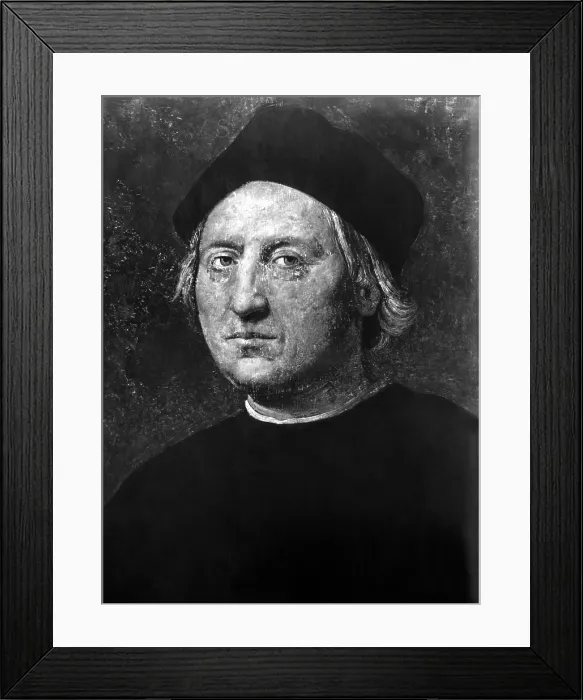 Framed Print : Italian explorer and sailor Christopher Columbus (1451-1506). Courtesy CSU Archives / Everett Collection