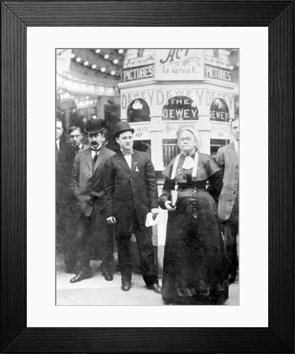 Framed Print : Temperance movement advocate Carrie Nation (second from right), c. 1890's.. Courtesy: CSU Archives  /  Everett Collection