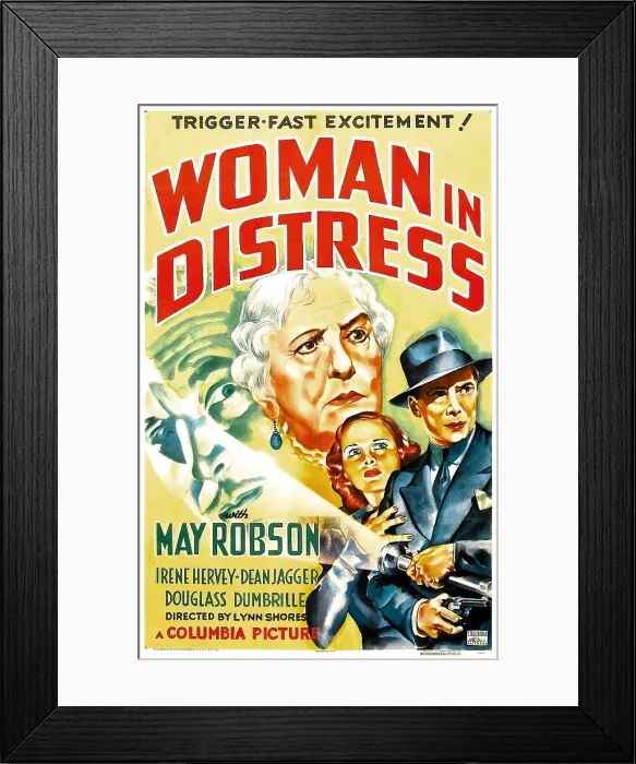 Framed Print : WOMAN IN DISTRESS, US poster, from left: Douglass Dumbrille, May Robson, Irene Hervey, Dean Jagger, 1937 Framed Print : WOMAN IN DISTRESS, US poster, from left: Douglass Dumbrille, May Robson, Irene Hervey, Dean Jagger, 1937