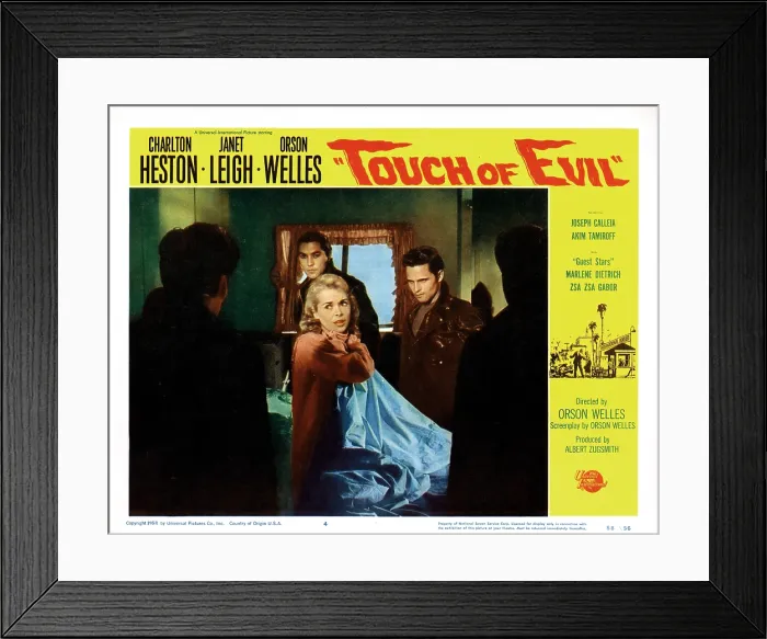 Framed Print : TOUCH OF EVIL, TOUCH OF EVIL, Janet Leigh, 1958 Framed Print : TOUCH OF EVIL, TOUCH OF EVIL, Janet Leigh, 1958