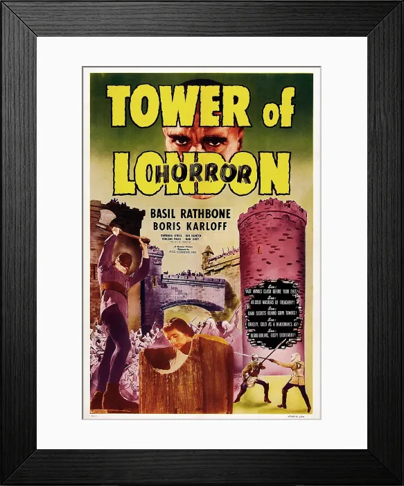 Framed Print : TOWER OF LONDON, top: Boris Karloff, 1939