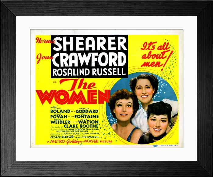 Framed Print : THE WOMEN, from left, Joan Crawford, Norma Shearer, Rosalind Russell, 1939 Framed Print : THE WOMEN, from left, Joan Crawford, Norma Shearer, Rosalind Russell, 1939