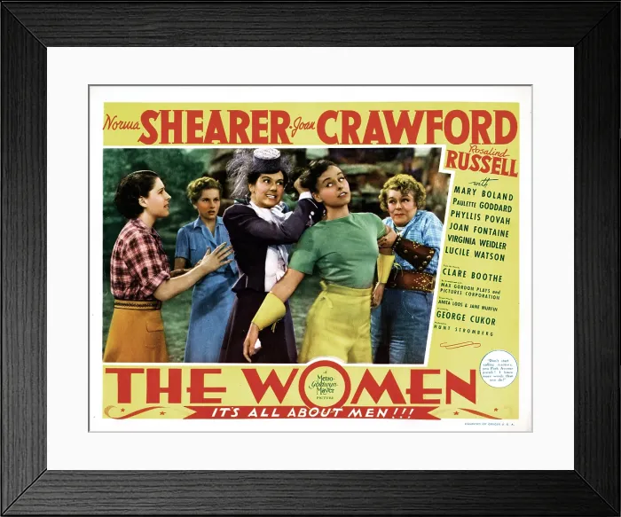 Framed Print : THE WOMEN, from left, Norma Shearer, Joan Fontaine, Rosalind Russell, Paulette Goddard, Mary Boland, 1939