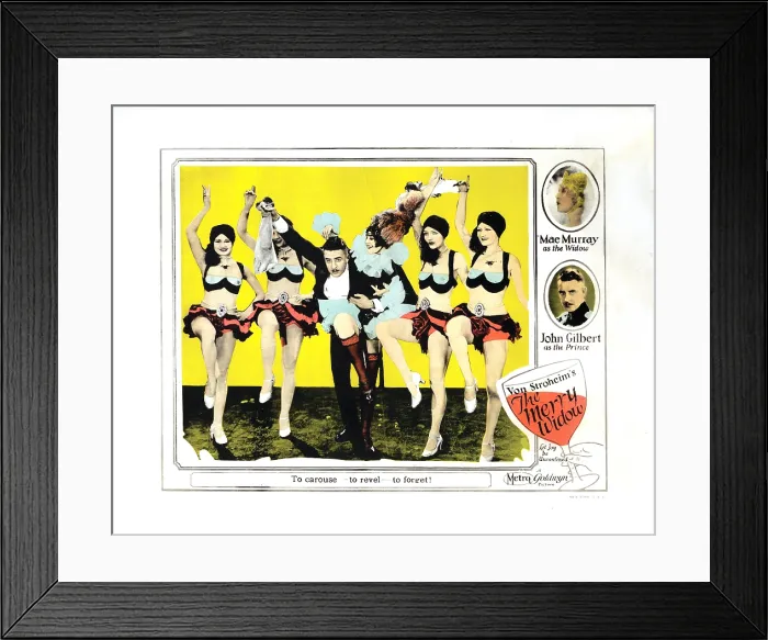 Framed Print : THE MERRY WIDOW, John Gilbert, (center and lower right), Mae Murray, (upper right), 1925 Framed Print : THE MERRY WIDOW, John Gilbert, (center and lower right), Mae Murray, (upper right), 1925