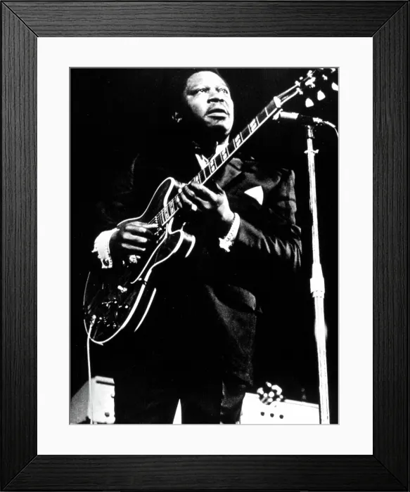 Framed Print : B.B. KING and LUCILLE, c. late 1960s-early 1970s. Courtesy: CSU Archives / Everett Collection Framed Print : B.B. KING and LUCILLE, c. late 1960s-early 1970s. Courtesy: CSU Archives / Everett Collection