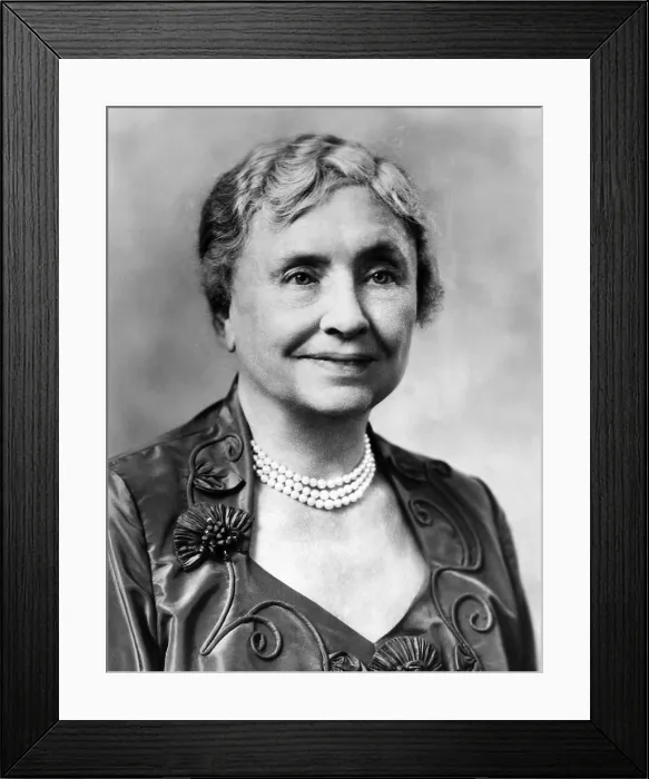 Framed Print : Helen Keller, c. 1950's.. Courtesy: CSU Archives  /  Everett Collection