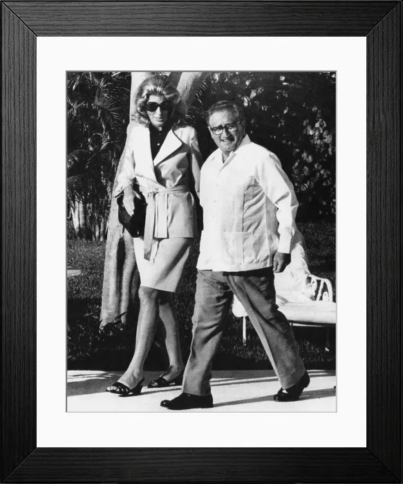 Framed Print : Nancy Kissinger (aka Nancy Maginnes), Henry Kissinger, in Acapulco, April 2, 1974.. Courtesy: CSU Archives / Everett Collection Framed Print : Nancy Kissinger (aka Nancy Maginnes), Henry Kissinger, in Acapulco, April 2, 1974.. Courtesy: CSU Archives / Everett Collection