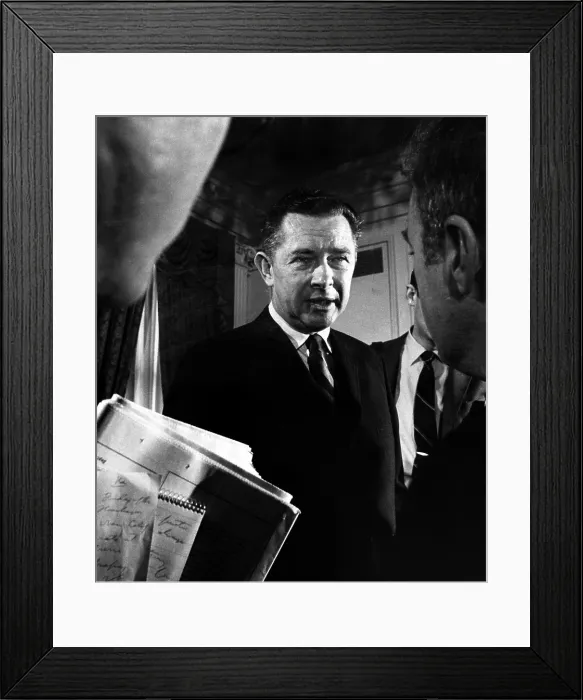 Framed Print : Herbert G. Klein, appointed by President NIxon as Director of Communications, November 25, 1968. Courtesy: CSU Archives  /  Everett Collection