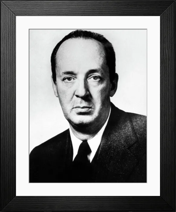 Framed Print : Vladimir Nabokov, professor Cornell University.. Courtesy: CSU Archives  /  Everett Collection