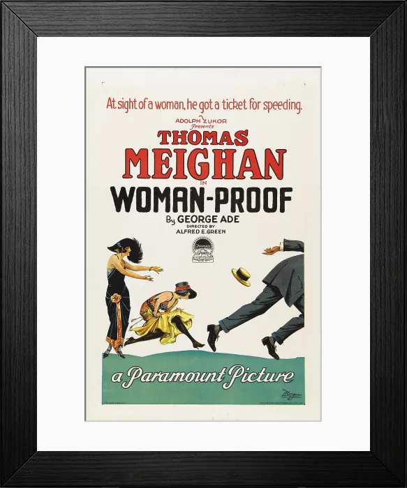 Framed Print : WOMAN-PROOF, far left: Lila Lee, 1923 Framed Print : WOMAN-PROOF, far left: Lila Lee, 1923